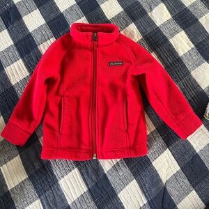 12-18 months red fleece Columbia jacket